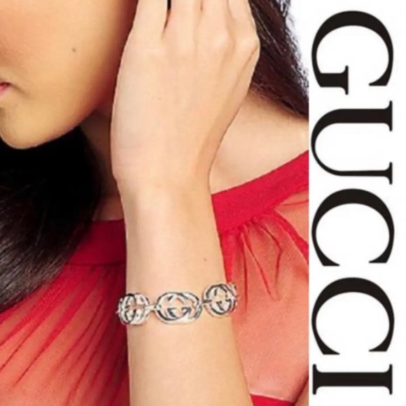 GUCCI Made in Italy Sterling Silver Britt Multi Bracelet - Picture 5 of 5